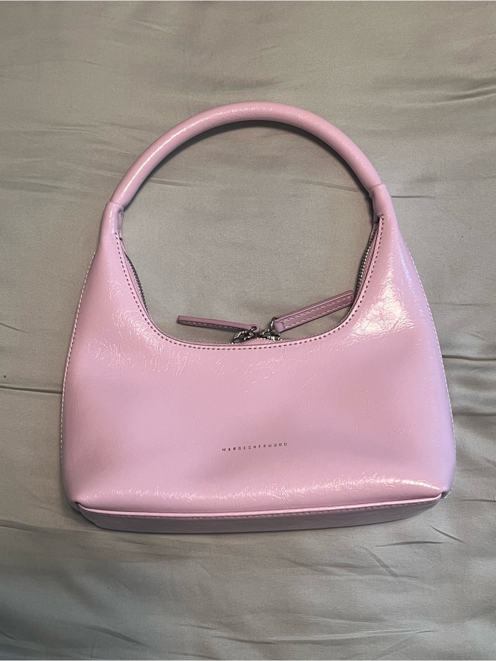 Margesherwood Pink Patent Shoulder Bag